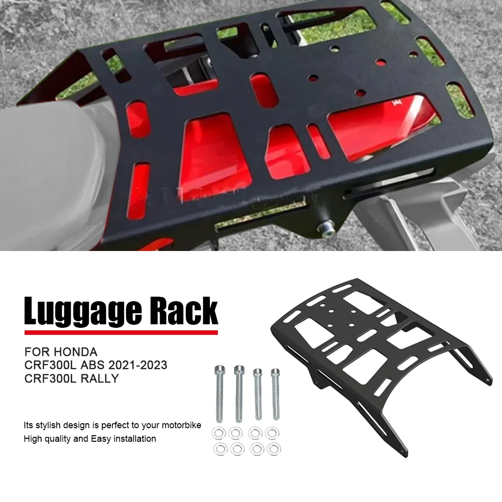 

Motorcycle Rear Luggage Cargo Rack For HONDA CRF300L ABS 2021-2023 CRF300L RALLY 2021-2022 Aluminum Topplate Support Bracket