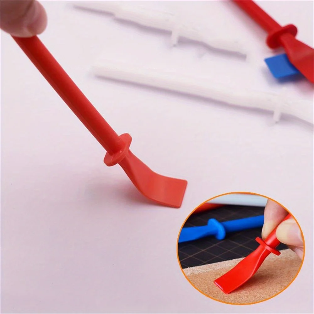 2-20pcs Leather Glue Spreader PP Glue Brush Handheld Portable Cleaner for Wallet Leather Wallet Handicraft Crafts Making Supply