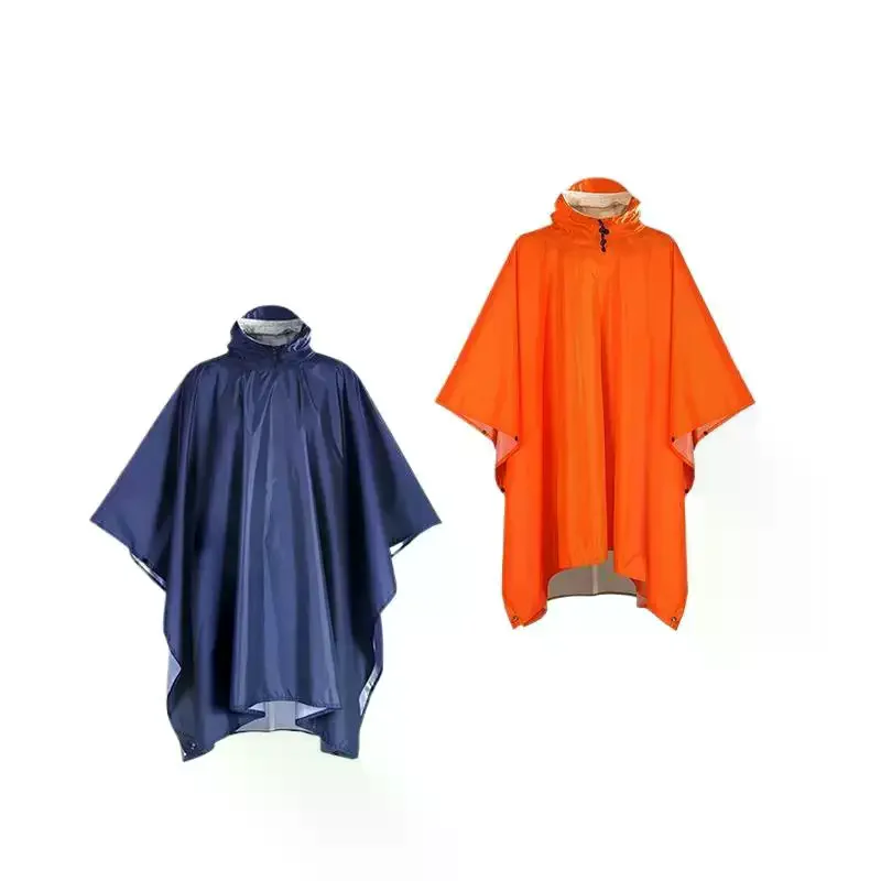 معطف المطر السفر معطف واق من المطر مقاوم للماء معطف واقي من المطر مقنعين الشمس المأوى للتخييم في الهواء الطلق التنزه الصيد ركوب الدراجات تسلق #4