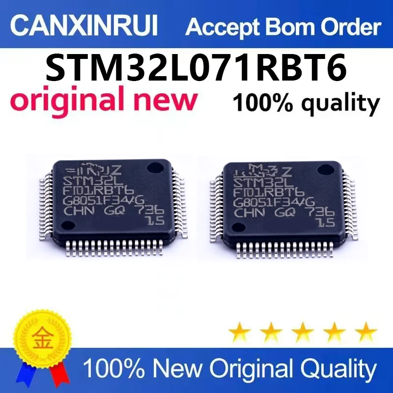 (5pcs-100pcs)Brand new original STM32L071RBT6 LQFP-64 ARM Cortex-M0+32-bit microcontroller MC