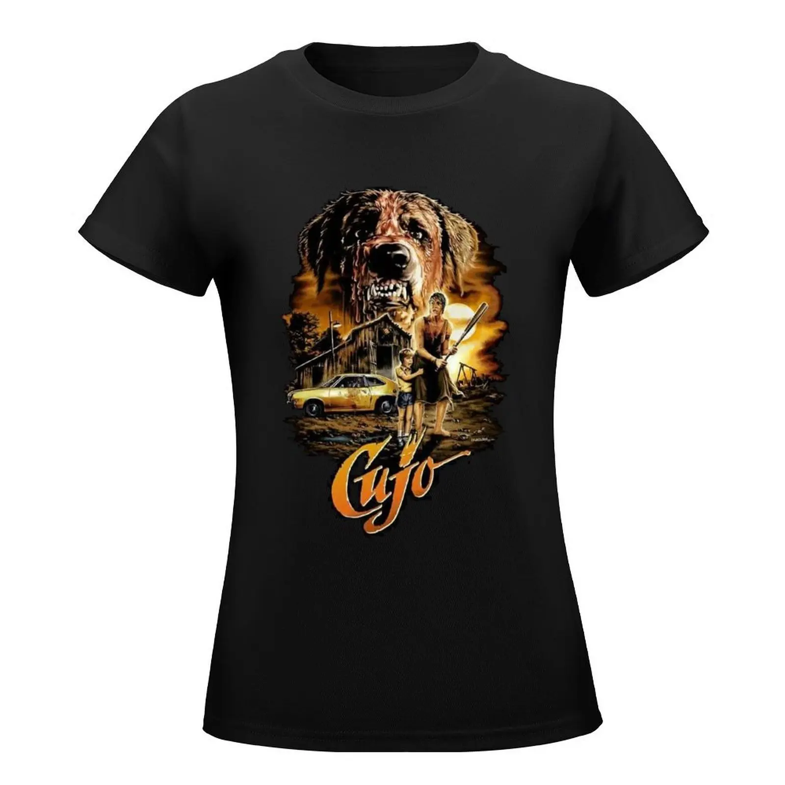 Cujo Horror Movie T-Shirt hippie clothes vintage t shirts for Women loose fit