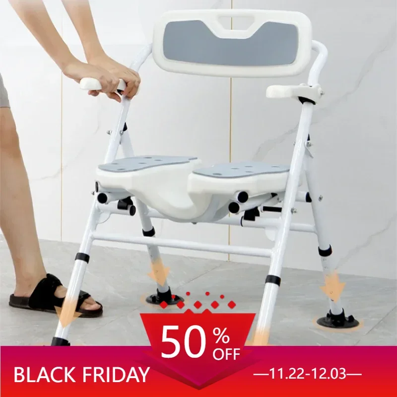 Portable Lifting Seat Bedside Commode Chair Near Me Folding Commode Chairs Duschstuhl Mit Rückenlehne Linido Douchestoel