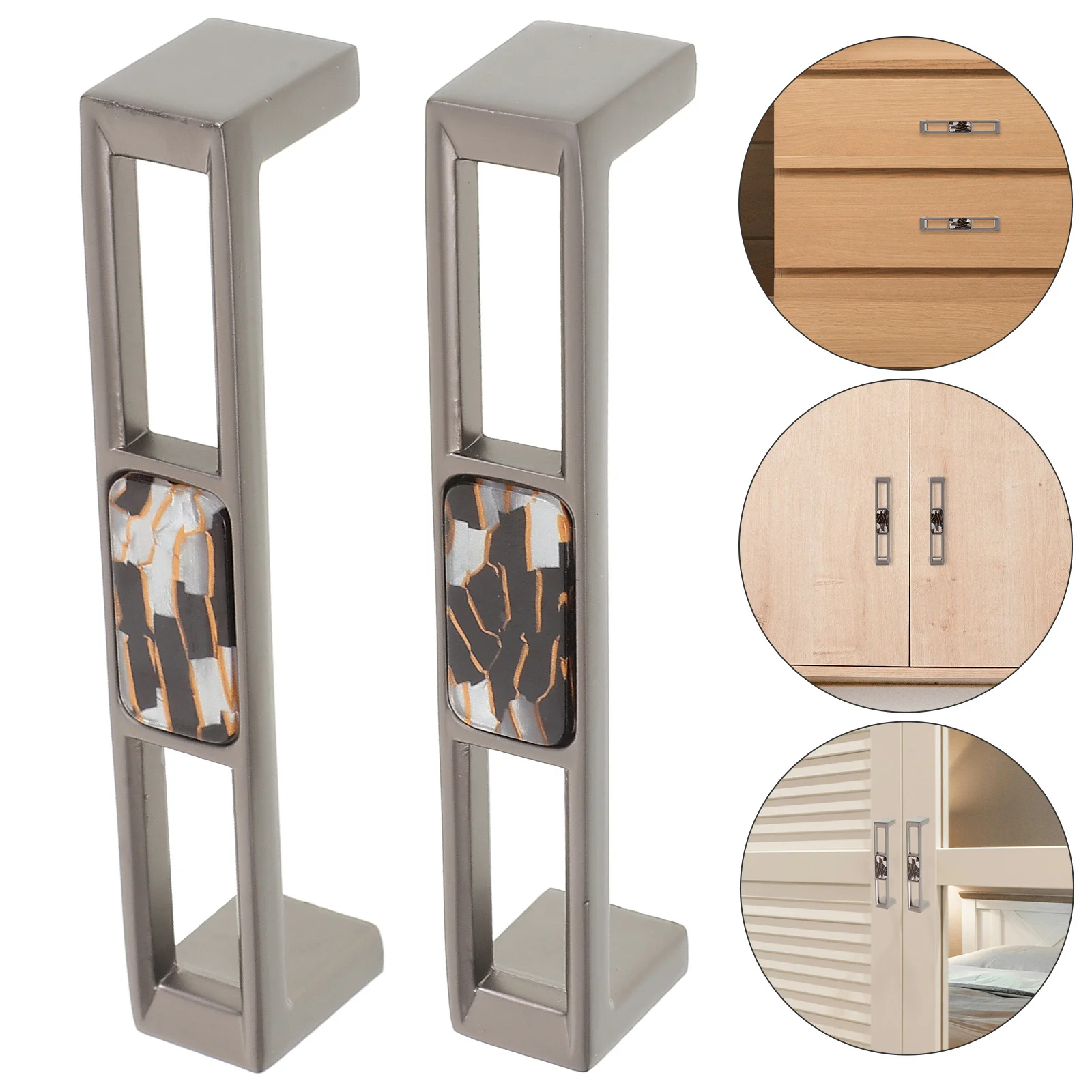 2 шт., ручка для дверцы шкафа, прочный цинковый сплав, современные ручки для ящиков для комода, шкафа, домашнего декора, ручки для шкафа