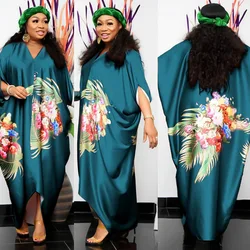 Vestidos longos com estampa africana para mulheres, Boubou, Dashiki, Ankara Party, Abaya, Dubai, Kaftan, vestido maxi, roupas, plus size