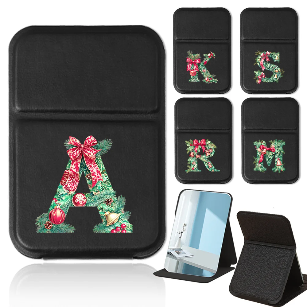 مرآة مكياج بسيطة ومتينة لسطح المكتب، مرآة محمولة قابلة للطي، أداة العناية بالوجه، نمط حروف عيد ميلاد سعيد