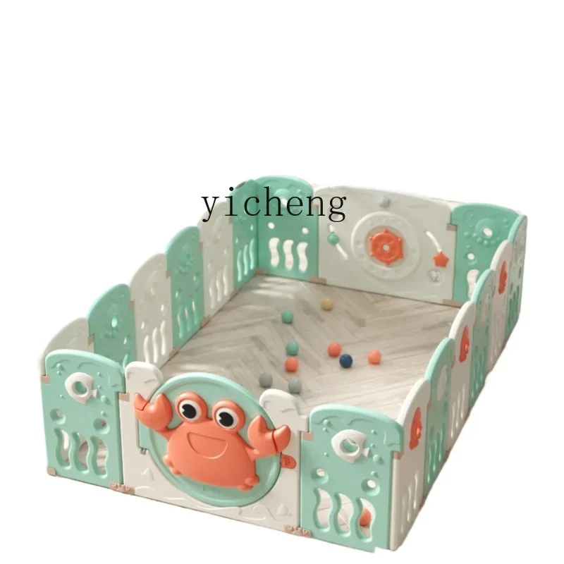 

Tqh игровой забор, защитная решетка для детского пола, детский коврик для ползания, домашний защитный забор для малышей