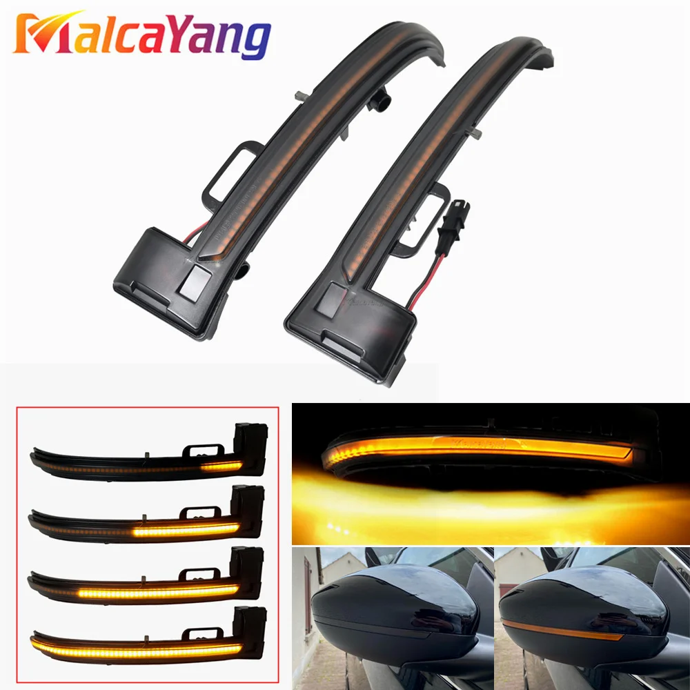 For Peugeot 308 T9 308 SW II Mk2 LED Sequential Side Wing Mirror Turn Signal Dynamic Blinker Indicator Modern Car Styling Lamps