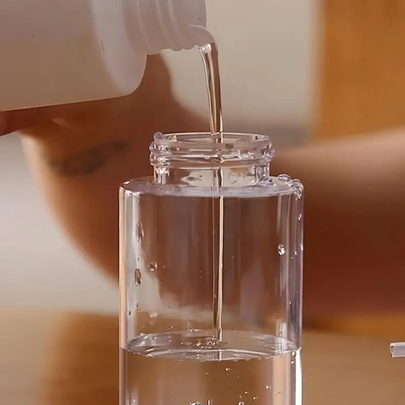 Contenitore per struccante Bottiglia per pressa da 150 ml Dispenser per pompa vuota con serratura ricaricabile Detergente per manicure per unghie