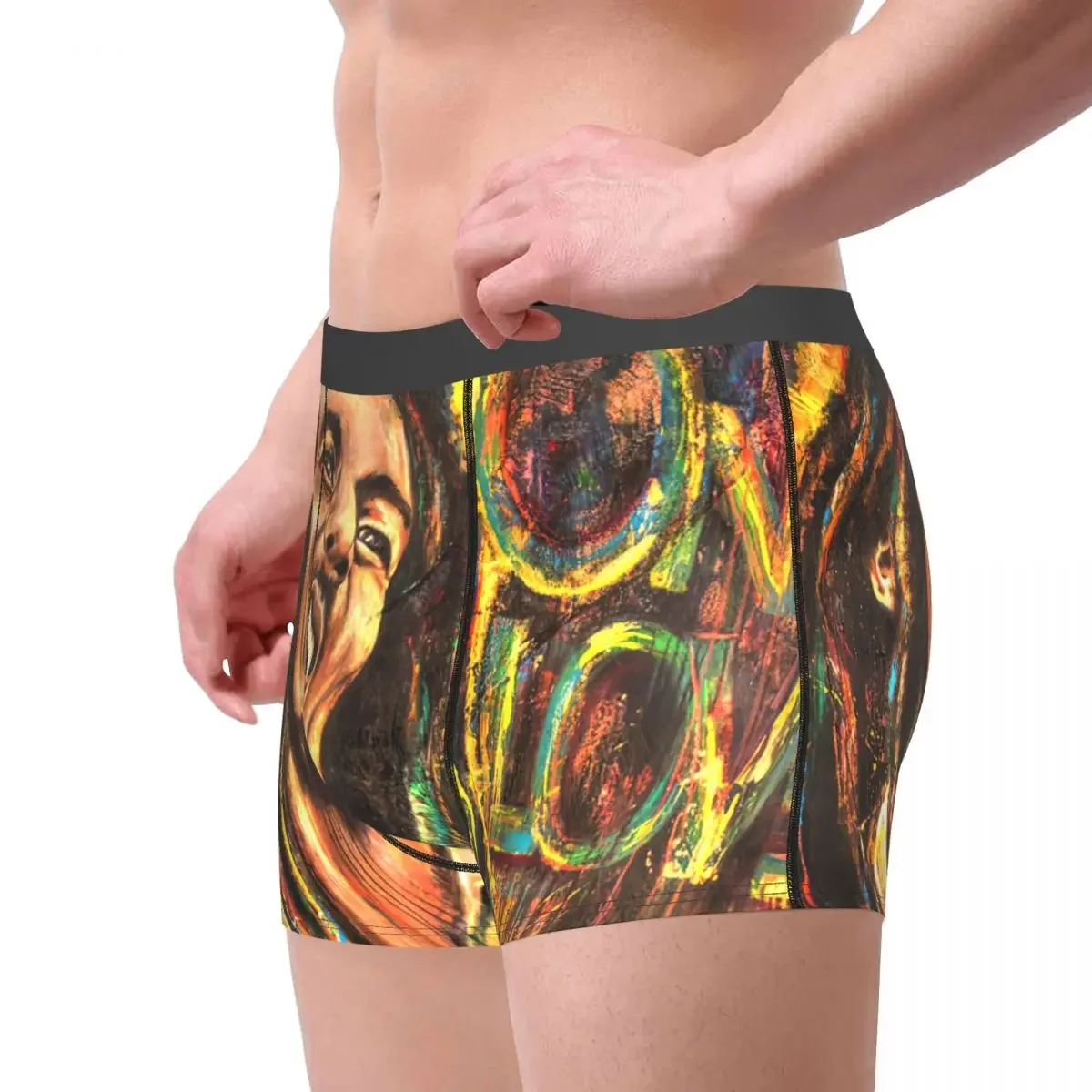 Bob Marley - One Love Underpants Breathbale Panties Male Underwear Print Shorts Boxer Briefs