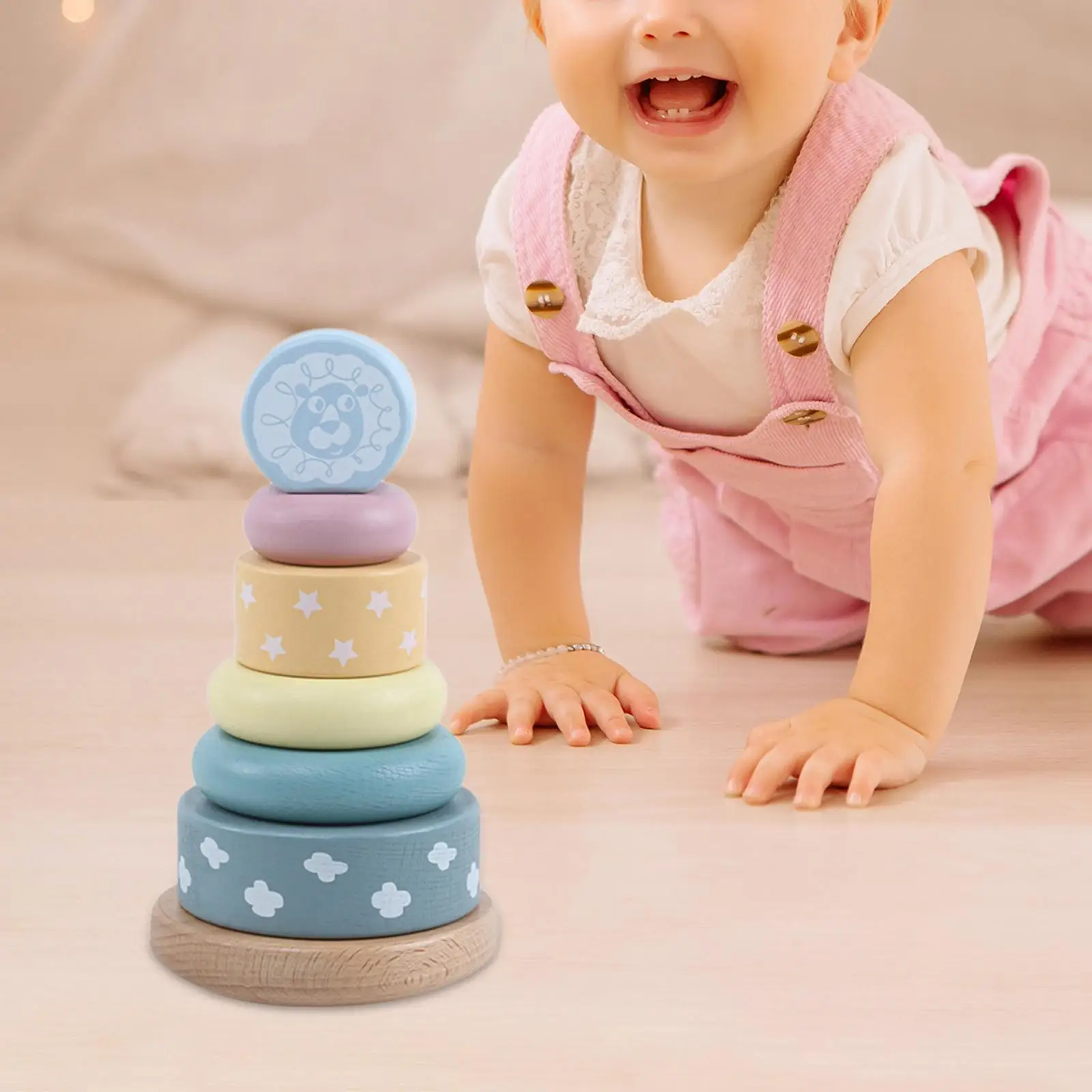 Baby Stacking Toy Nesting Toy Hand Eye Coordination Stem Learning Toy Classic Toy Sensory Toy Baby Toys for Kid Boy Girls Gifts