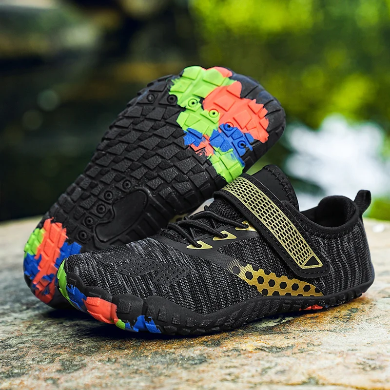 2024 New Children's Hiking Shoes and Outdoor Sports Shoe Anti Slip Walking Trainers Girls Quick Lacing Sport Shoes for Boys