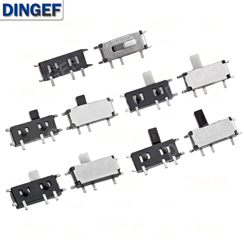 50PCS Mini 7-Pin On/Off 1P2T SPDT MSK-12C02 SMD Toggle Slide Switch For MP3 MP4 7P