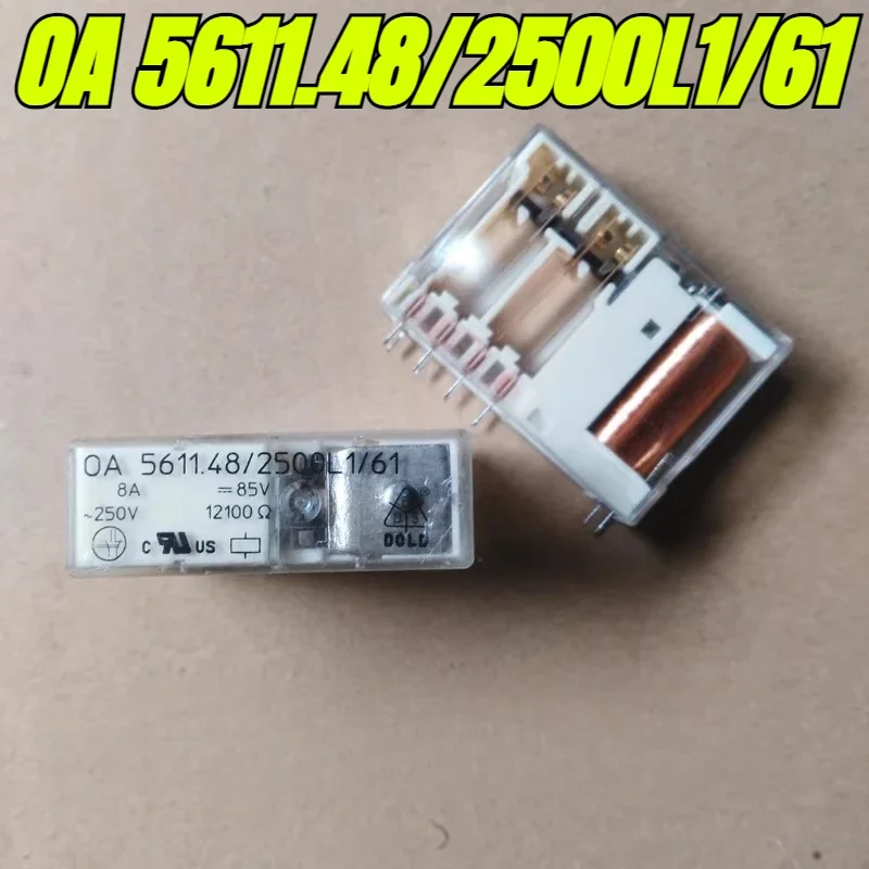 （Second-hand Original）1pcs/lot 100% original genuine relay:OA 5611.48/2500L1/61 8A 250VAC 85V safety relay