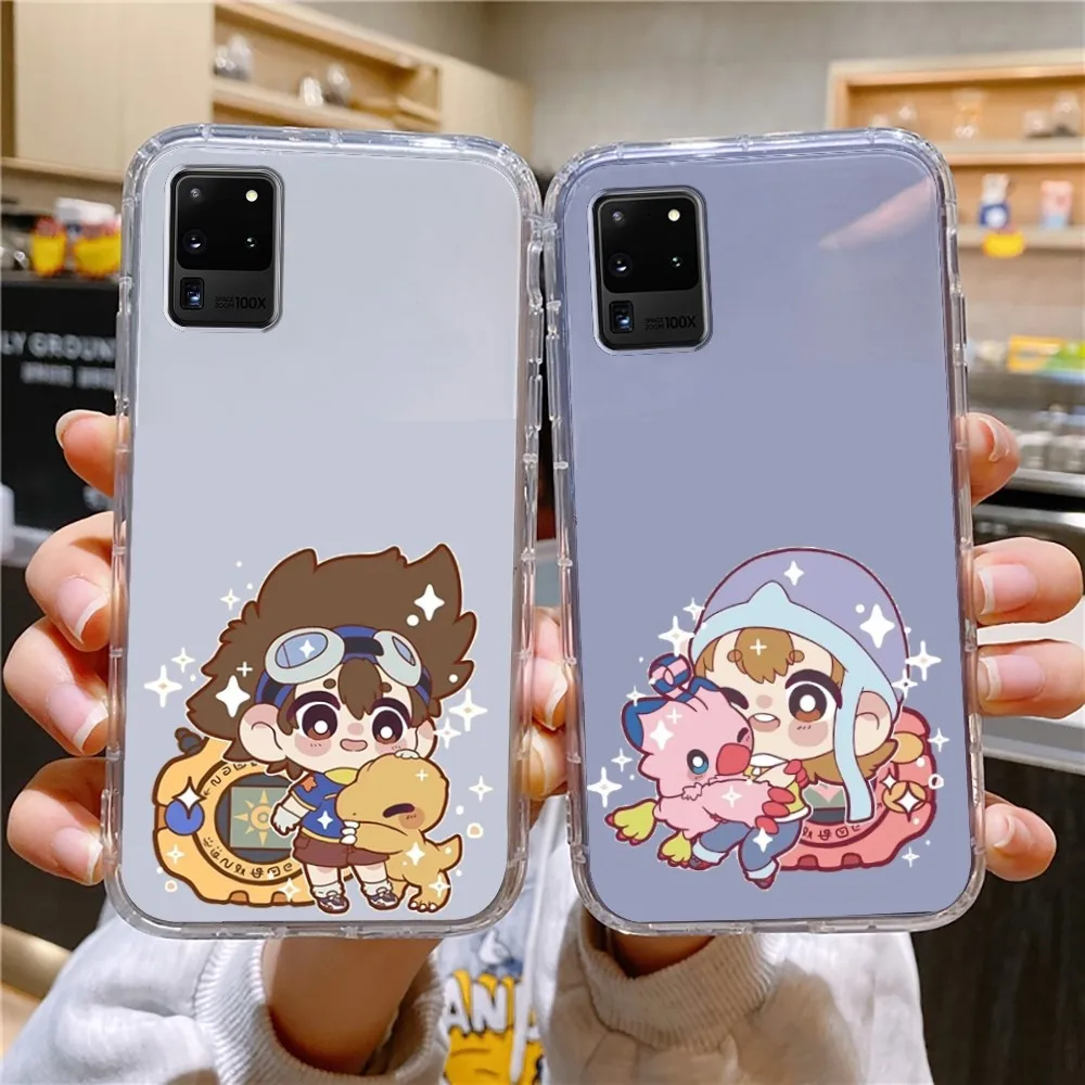 D-Digimon-n Anime Phone Case For Samsung Galaxy A52 A12 A51 S21 Edge S22ULTRA S23 S20LITE Plus Ultra Transparent Cover