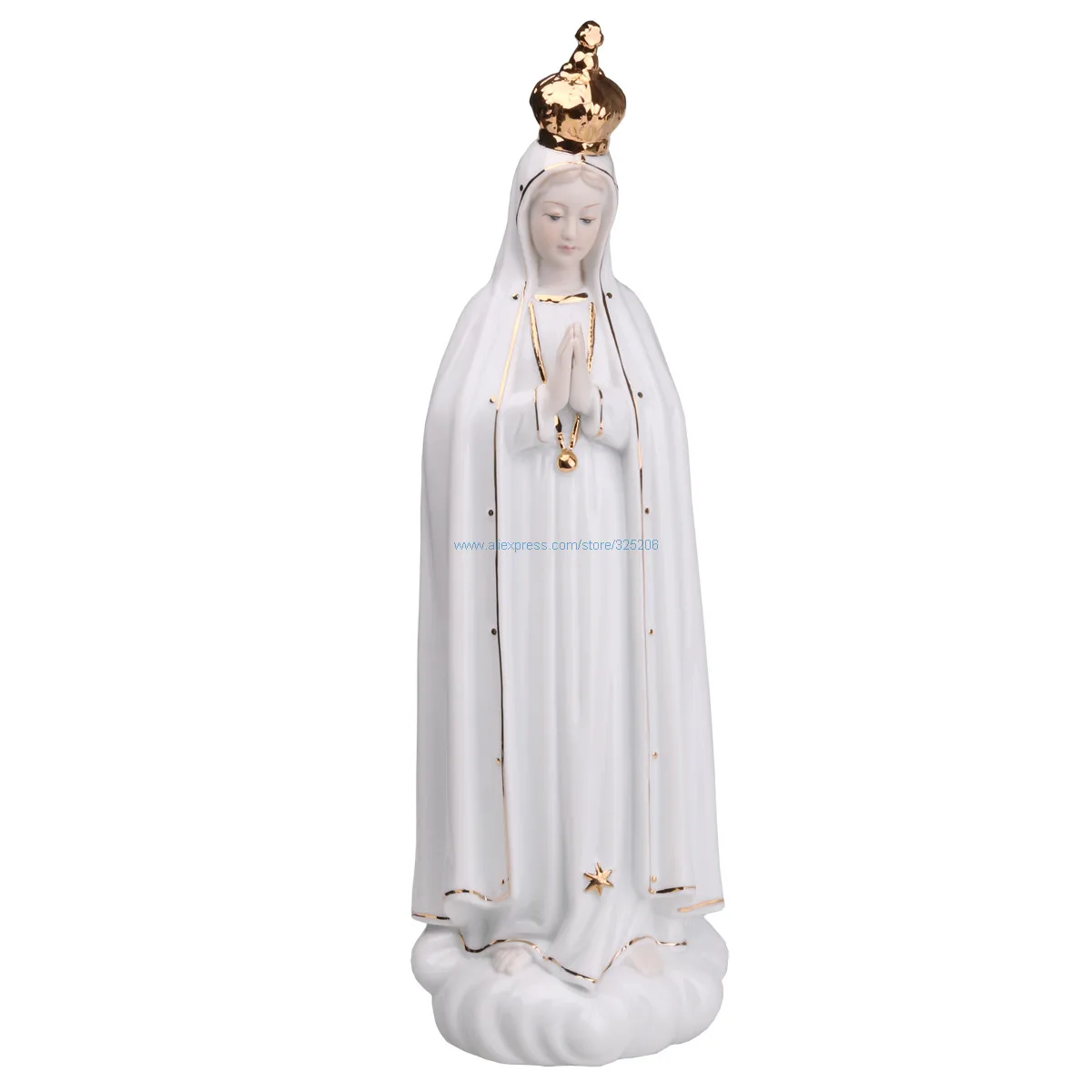 

Ceramic Catholic Statue Our Lady Of Fatima Statue Virgin Mary Figure For Home Tabletop Catholic Home Decor Statue