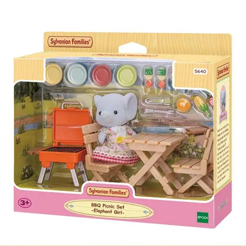 Figuras de Anime originales de Sylvanian Families, conjunto de muebles, conjunto de vehículos, figuras de Ternurines, adorno bonito, regalo de cumpleaños para niños Gril