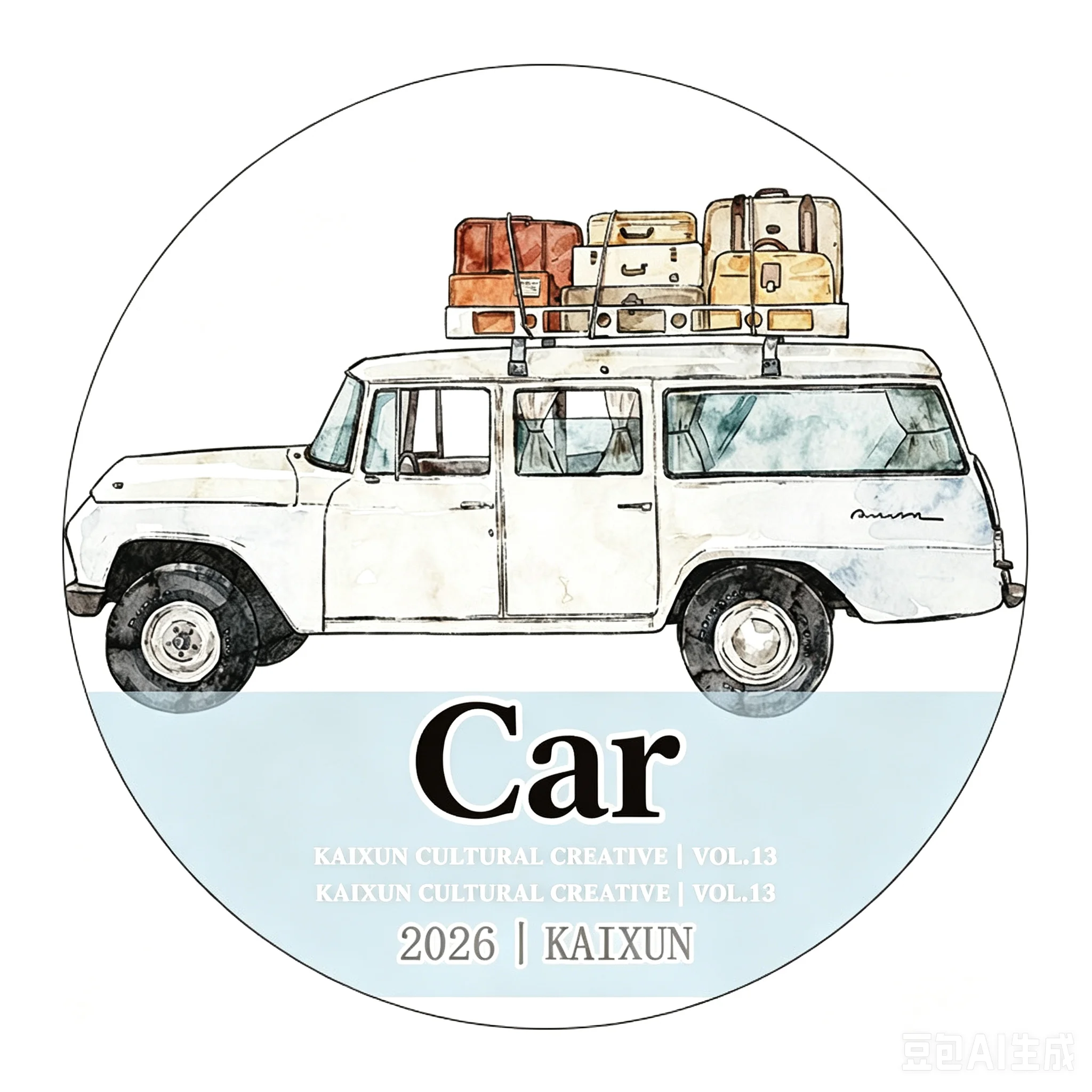 Kaixun Vol.13 Car Washi Tape, Washi Paper, Clear & Matte PET Die-Cut Journaling Tape, Long Pattern Repeat, Planner DIY
