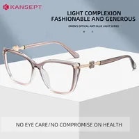 Gafas KANSEPT para Mujer, Estilo Masculino, Lentes Graduadas para Leer, Lunette De Lecture Femme