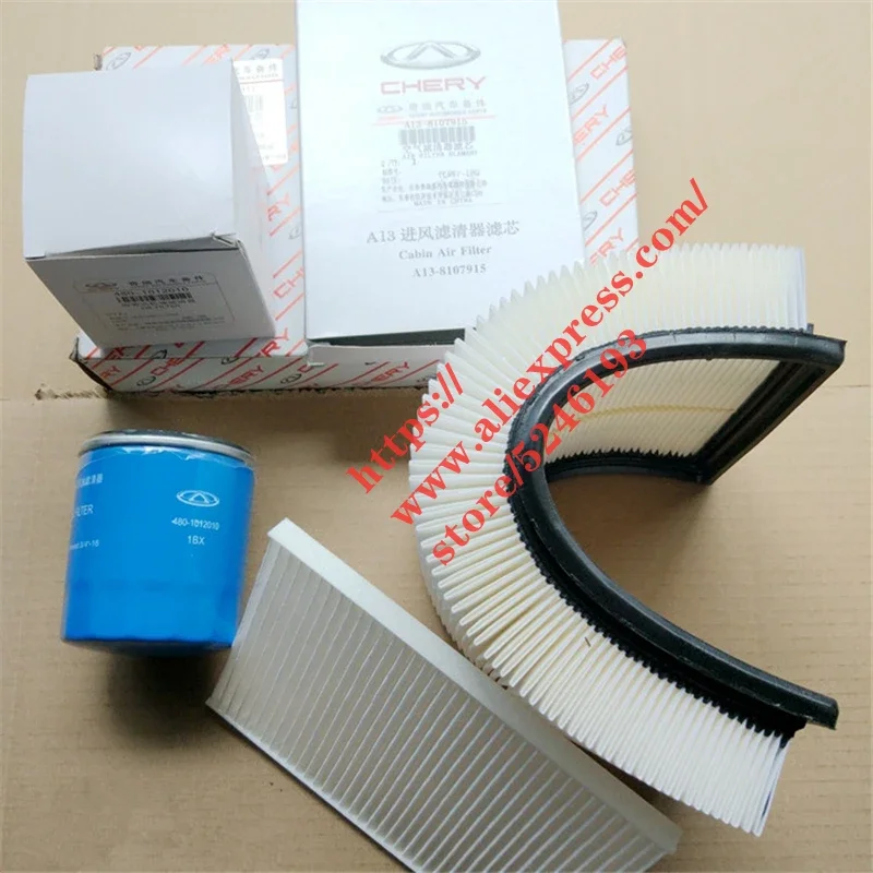 3pcs/set Filter set for Chery Tiggo 2 Tiggo 3x DR3 air filter&oil filter&cabin air filter