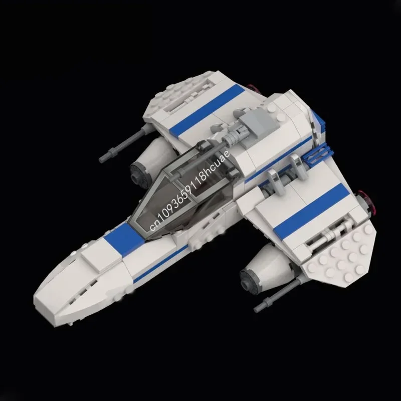 187개 MOC E 윙 치비 버전 스타 배틀 모델 크리스마스 선물 블록 조립 장난감 DIY 교육용 브릭 어린이용