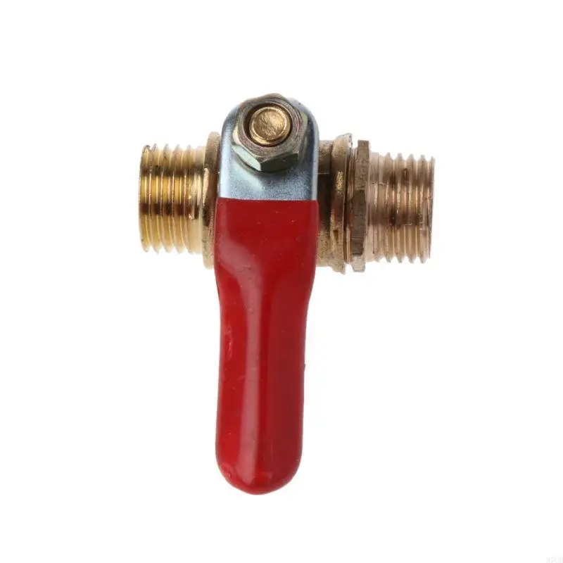 97QD 1/4 "Bóng đồng thau hạng nặng cho và nam bằng chỉ ống nước BSP để thay đổi với tay cầm đòn bẩy đỏ
