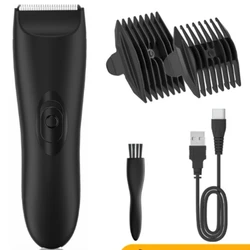 Genital intim remoção do cabelo mashine remove corpo homem cortador ipx7 máquina de barbear para virilha cortes cabelo depilador íntimo sem dor