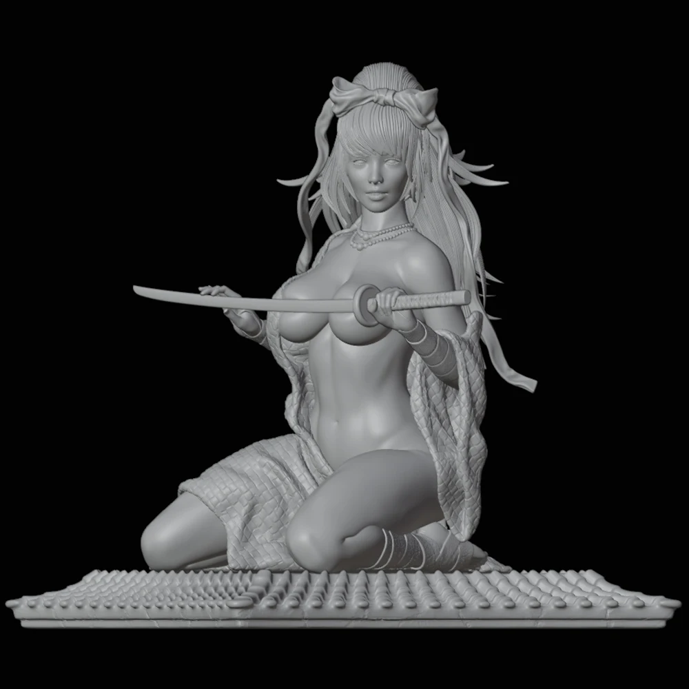 Kit de modelo de figura Ninja NSFW en 3d, juguete de resina sin pintar, garaje en miniatura, sin montar, 1:24