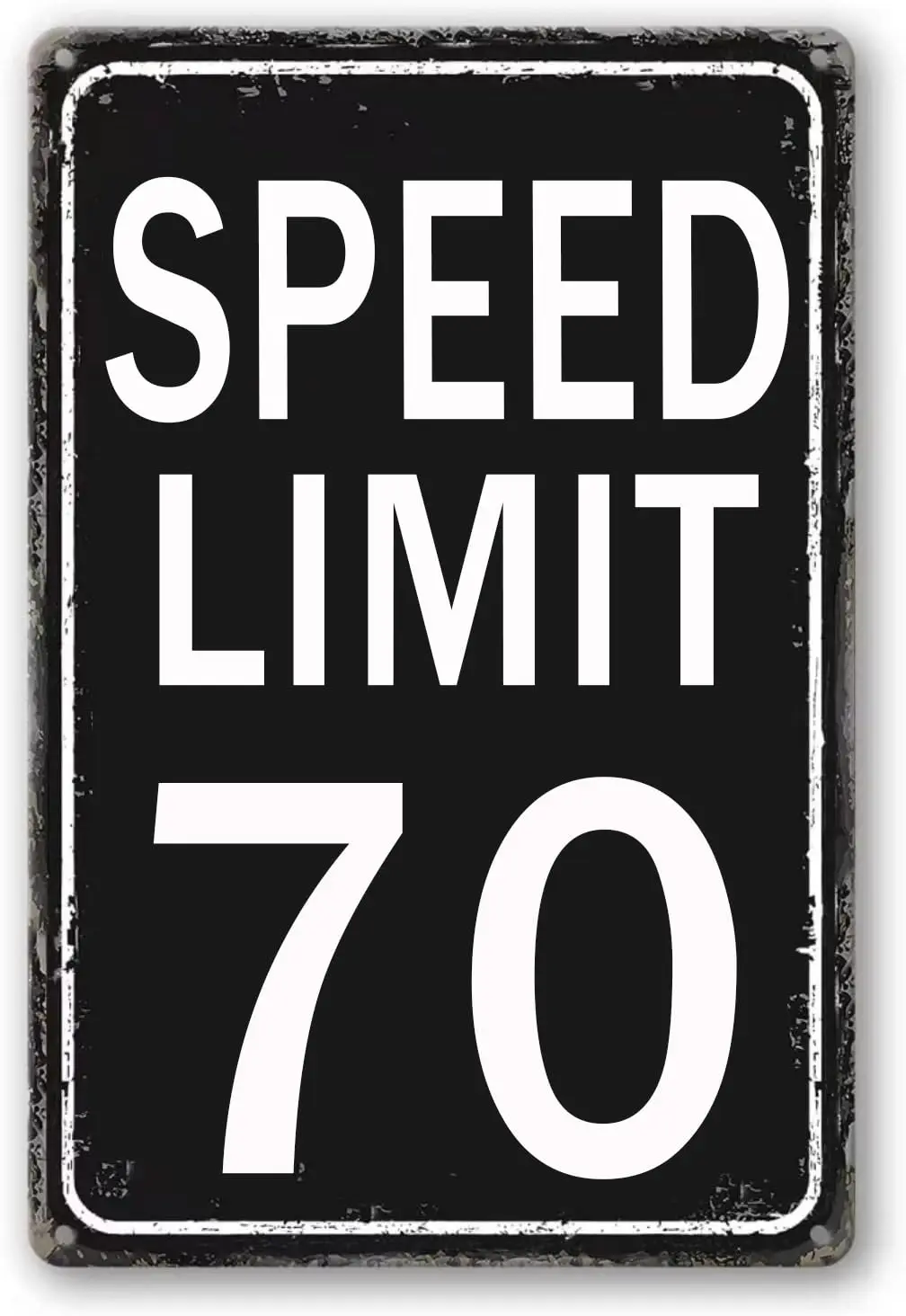 Speed Limit Sign Funny Metal Tin Signs Speed Limit 70 Sign Vintage Garage Man Cave Decor For Men Street Signs 8x12 Inch