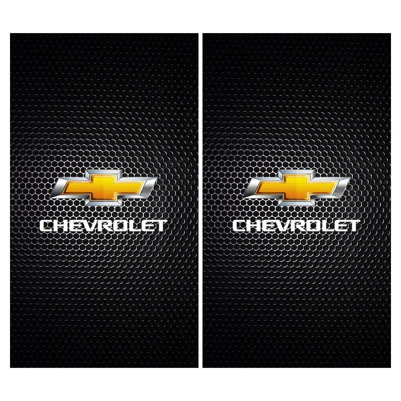 2x Car Emblem Center Pillar Sticker Auto Door Decorative Stickers for Chevrolet Camaro Trax Blazer Cavalier Onix Aveo Silverado