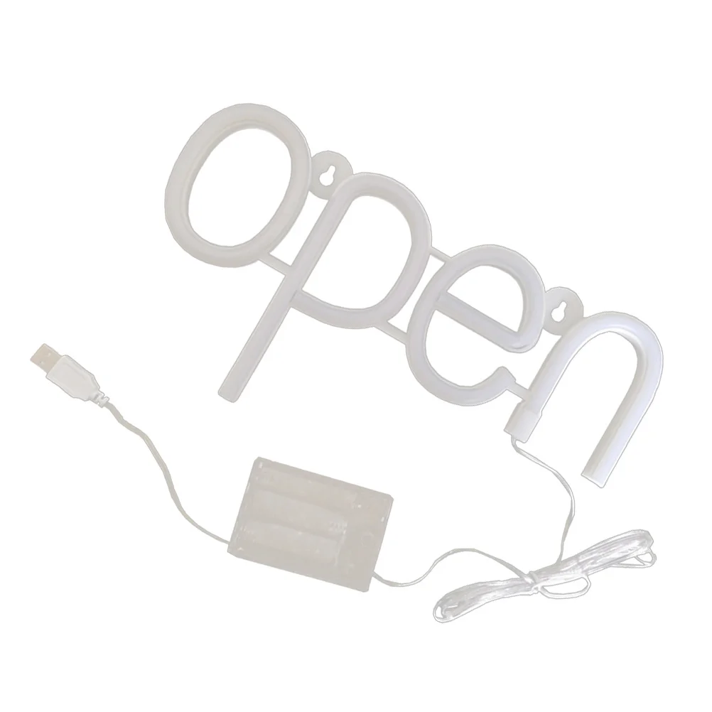 

Open Sign LED Neon Lamp Premium Material Open Neon Light for Salon Coffee Shop Wall Decoration Operated Lamp