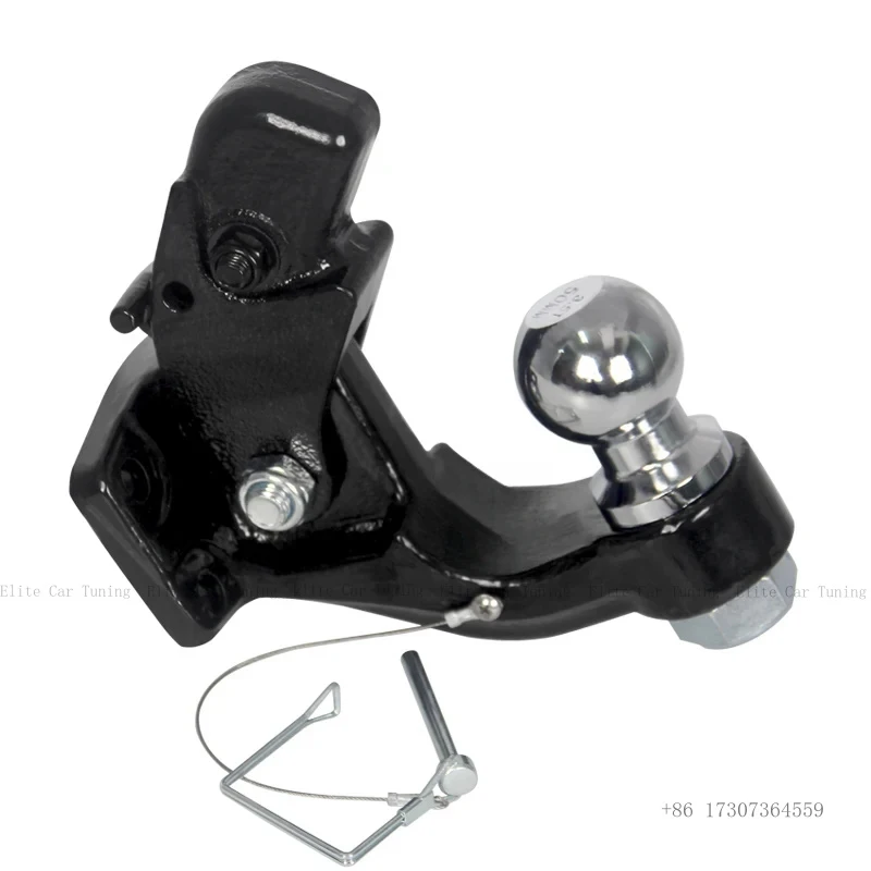 8Ton 17600lbs Forged Trailer Hitch With a 50mm or 2inch Ball Off-road Refit Tow Hook Device Pintle Hook Parts Car Accessor