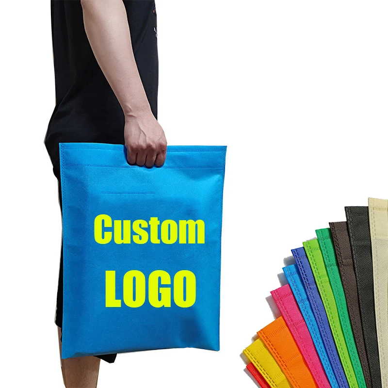 20/50pcs Reusable Non Woven Shopping Bag For Clothes Packaging Small Wholesale Businesses Customizable LOGO Cloth Fabric Bag