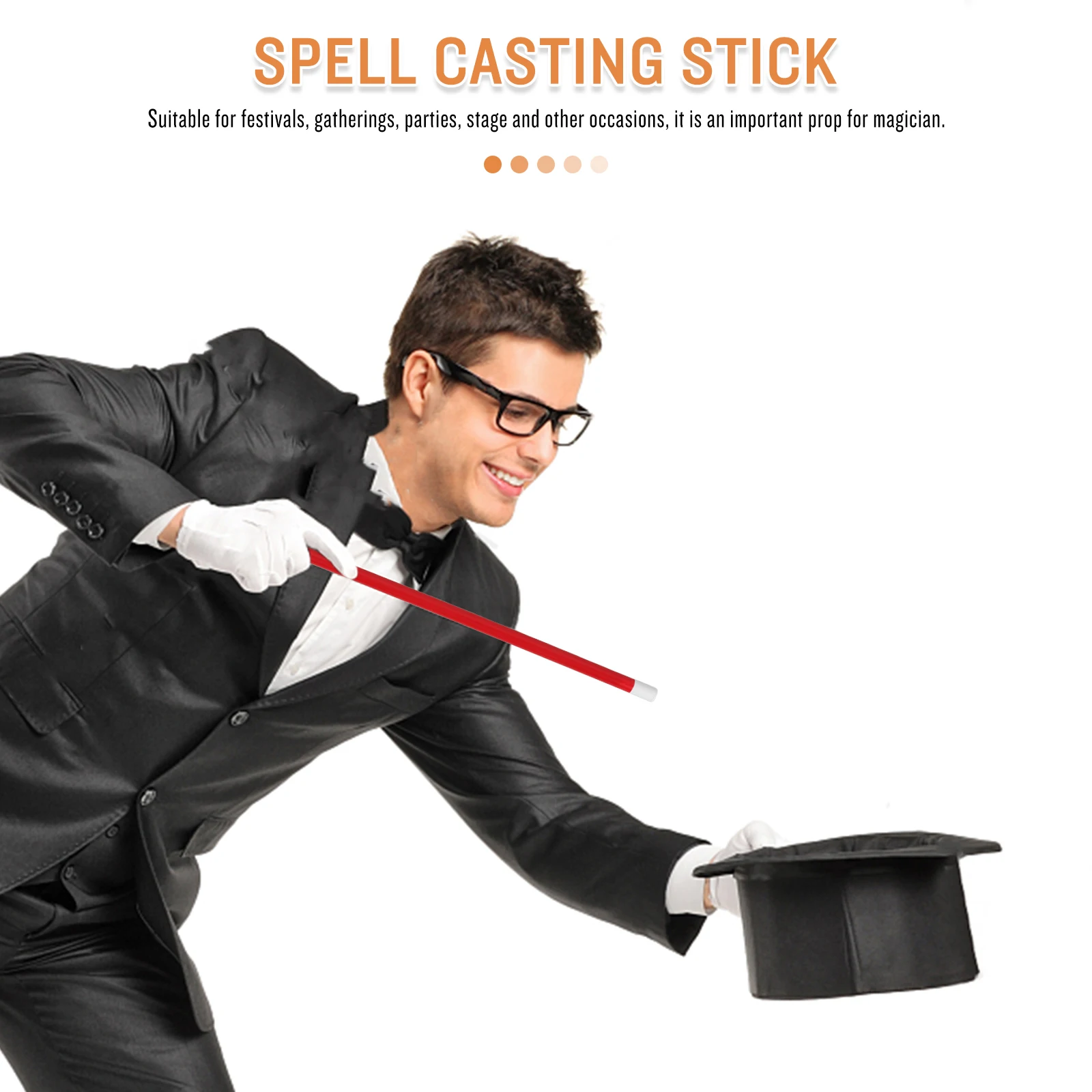 

Pretend Play Wand Props Cosplay Major Casting Plastic Performance Accessory