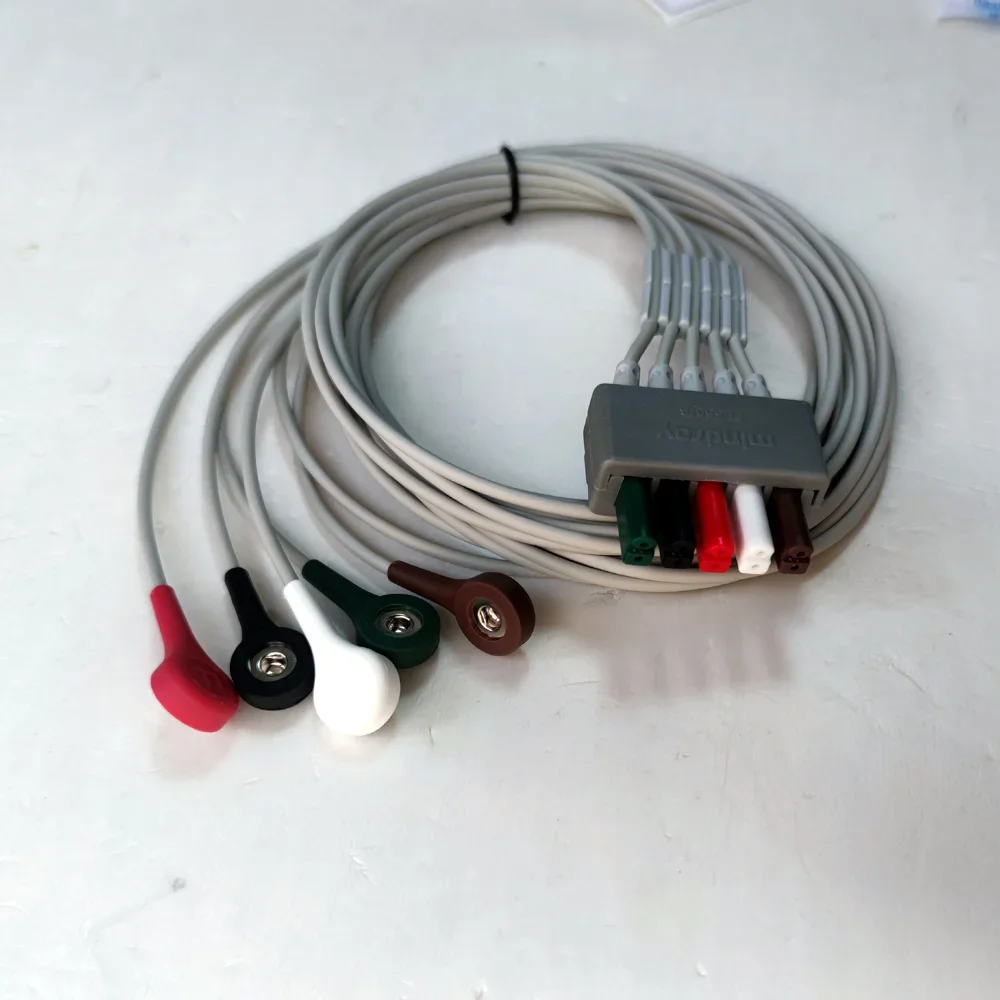 Splitter ECG originale EL6501B Pulsante D a 5 pulghe monitor ECG lea d filo diviso segmento paziente