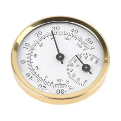 2 in 1 Thermometer Hygrometer 58mm for Outdoor Indoor Office Home Room Outdoor Analog Temperature Gauge High-accuracy