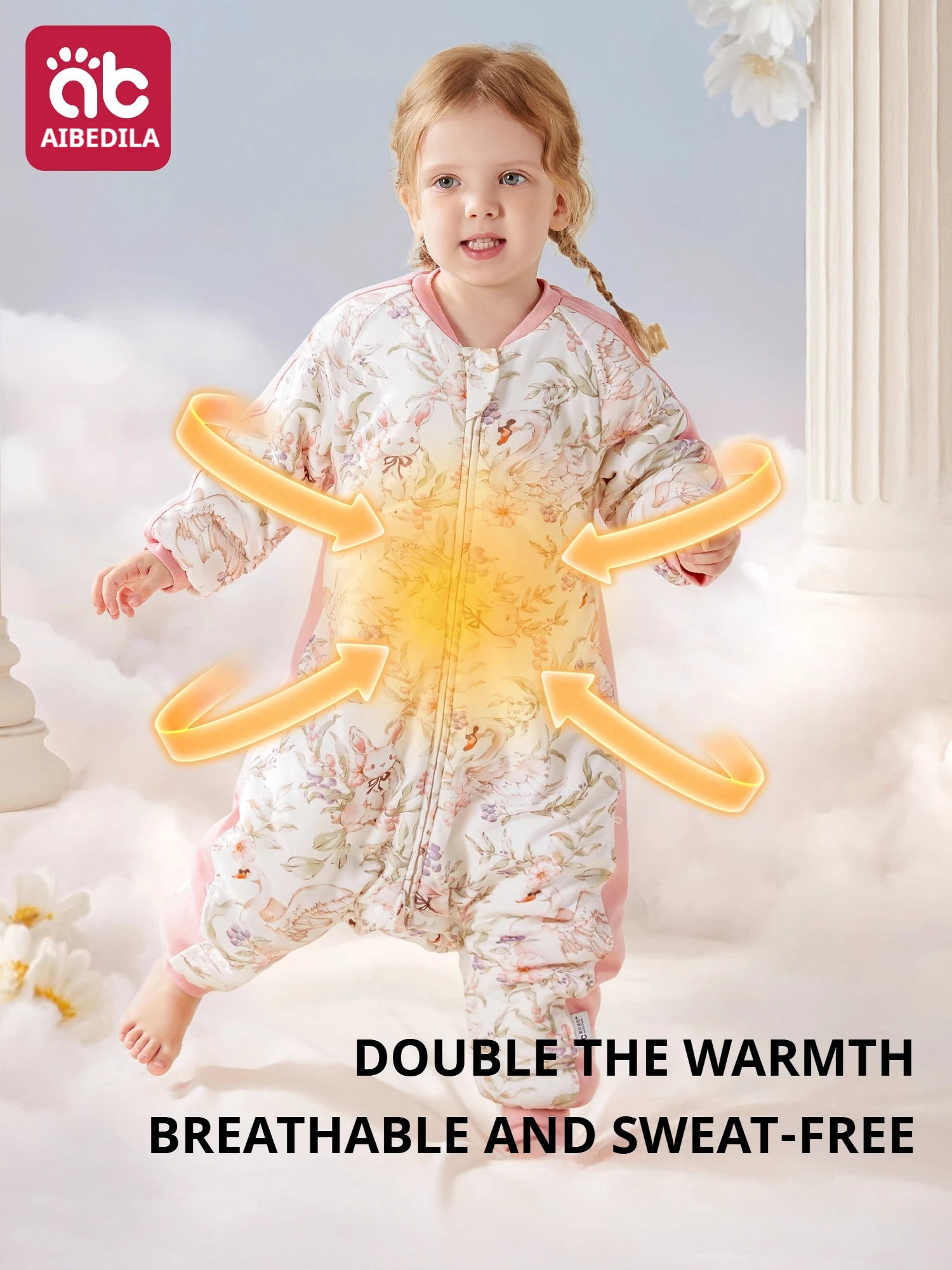 AIBEDILA كيس نوم للأطفال سميك وناعم قماط للأطفال كيس نوم للانتقال دافئ للأطفال الصغار يمكن ارتداؤه بطانية 6M-5.5T صبي/فتاة #6