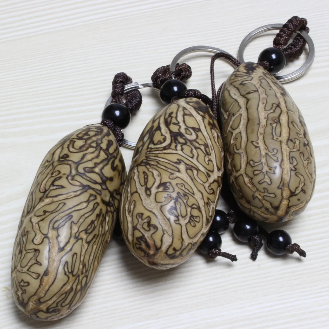 

5PC set high-end car pendant creative natural thousand-eye Bodhi child keychain pendant pendant key chain creative gift