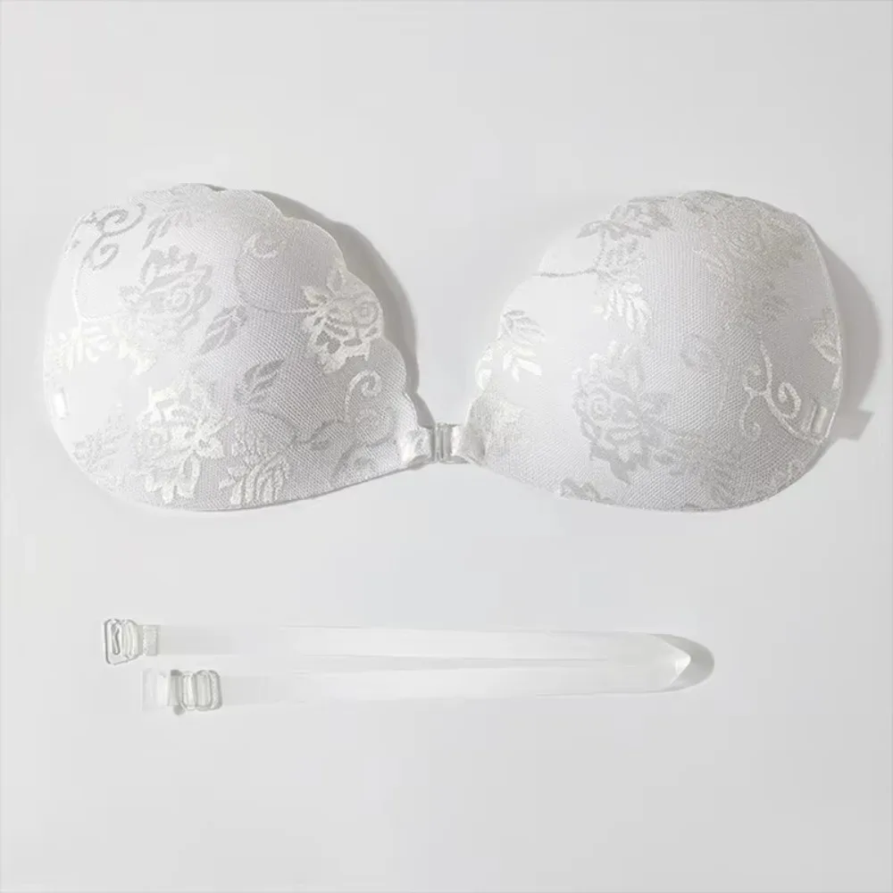 New Adhesive Bra Strapless Bra Silicone Front Buckle Bra Seamless Bra Sponge Seamless Nipple Cover Banquets