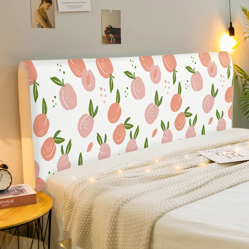 Bed Headboard Cover, Furniture Cover, Soft Upholstery Headboard Slipcover Thick Fabric Bed Head Cover Dustproof Headboard Décor