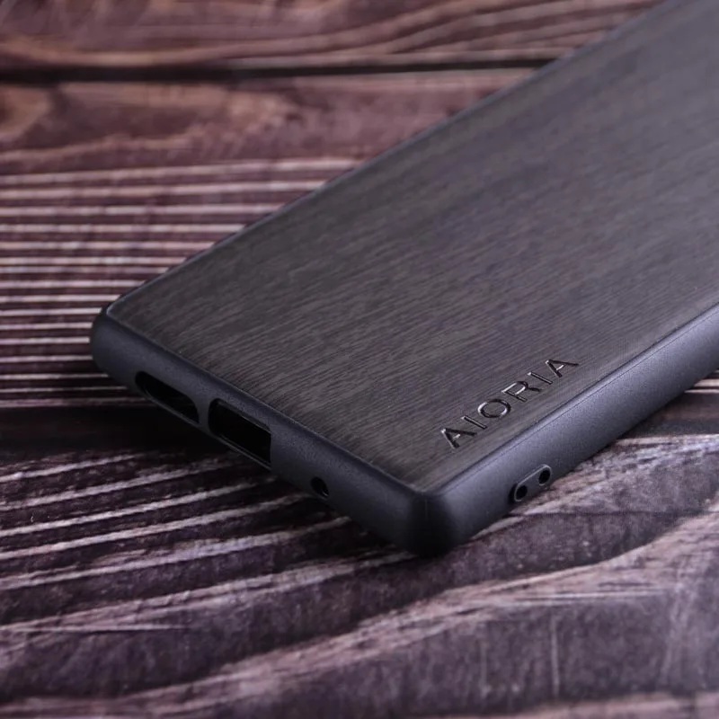 Wood Like case for Sony Xperia 1 XZ3 XZ4 soft TPU silicone&Hard PC&wood PU leather skin covers coque fundas