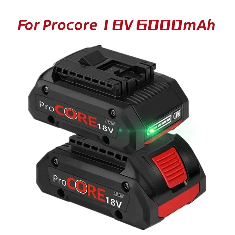 

New 18V 6000mAh Lithium Ion Battery for Procore 1600A016GB for Bosch 18VMax Cordless Power Tool Drill,Built-in 2100Cells Battery