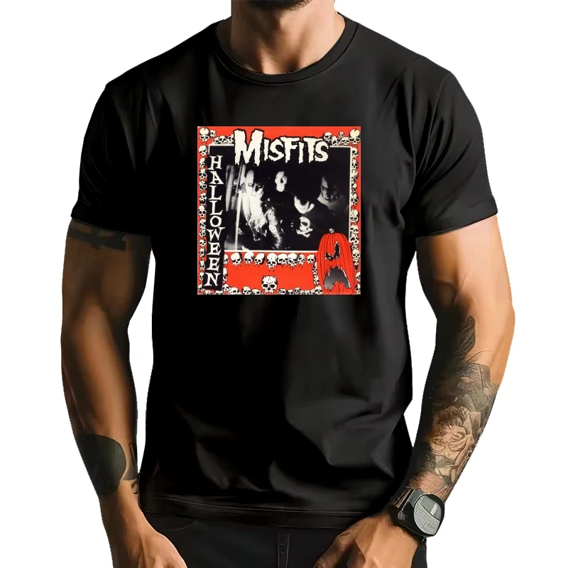 

Белая футболка Misfits на Хэллоуин, топ, НОВИНКА