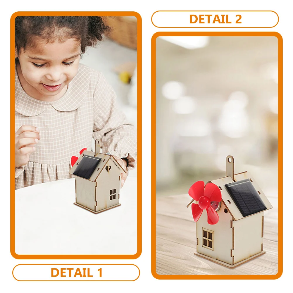 2 ensembles de jouets solaires pour petite maison pour enfants, assemblage, construction d'expérimentation scientifique, puissance