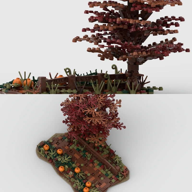 MOC Building blocks Assemble toys Autumn Scene Model 549pcs creative gift for all architecture lovers
