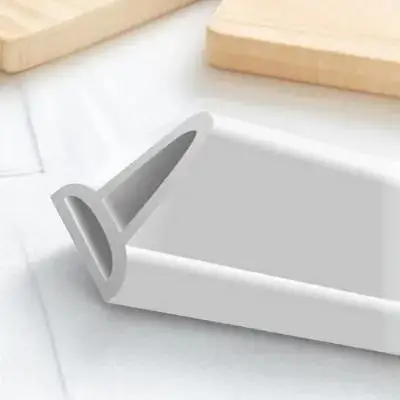 Silicone Water Retaining Strip Bendable Bathroom Waterproof Self-Adhesive Shower Room Water Blocking Strip Toilet Bath Tub view 6