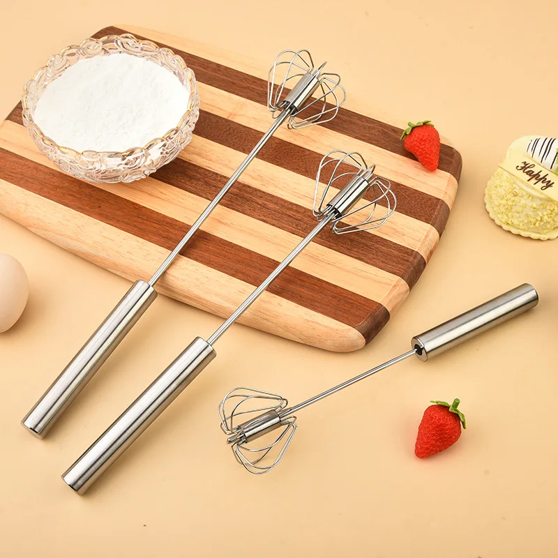 

Semi Automatic Mixer Whisk Egg Beater Stainless Steel Manual Hand Mixer Household Manual Egg Beater, Baking Tool, Kitchen Tools