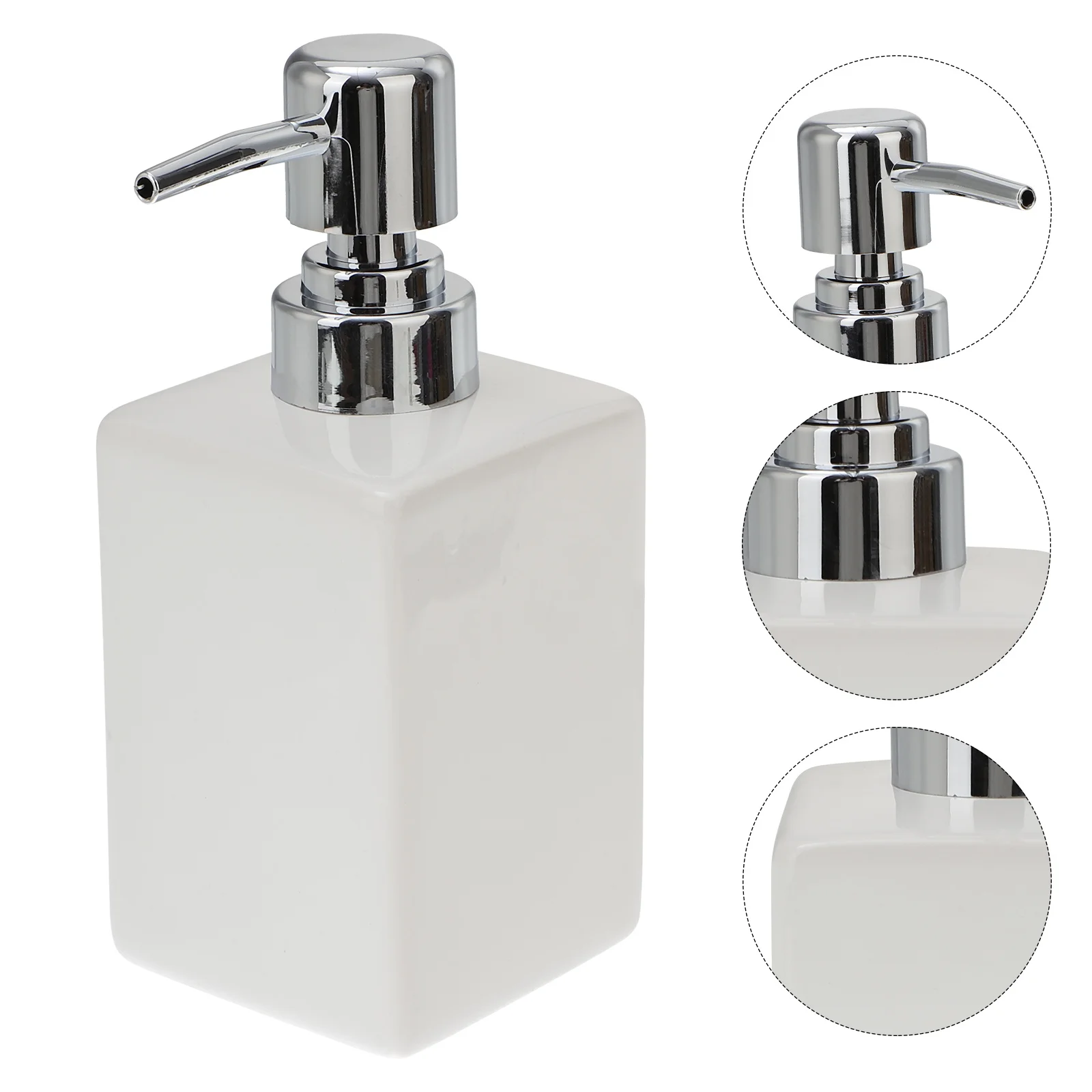 

Press Type Shampoo Bottle Stainless Steel Travel Refillable Liquid Soap Dispenser Waterproof Bottom Bathroom Kitchen Lotion Pump
