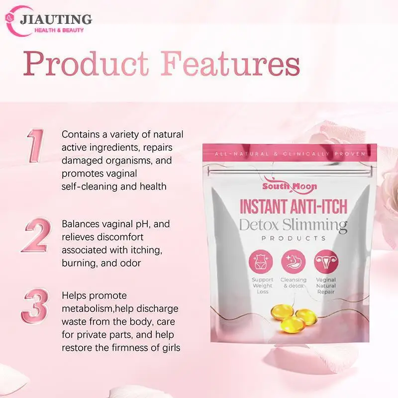 Vaginal Detoxification Slimming Capsule Vagina Shrinking Feminine Reduce Weight Fat Burning Cleaning Anti Itching Toxin Capsule