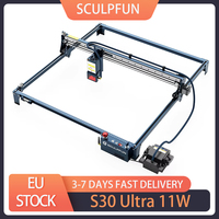 SCULPFUN S30 Ultra 11W Laser Cutter With Air Pump 32-bit Air-assisted Motherboard Engraving Machine 600x600mm Engraving Area