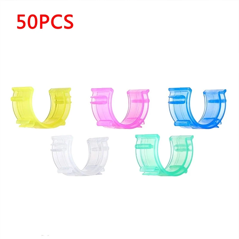 10/50/100Pcs Sewing Bobbin Small Clips Colorful Thread Spool Plastic Holder Clamps  Sewing Machine DIY Embroidery Tool